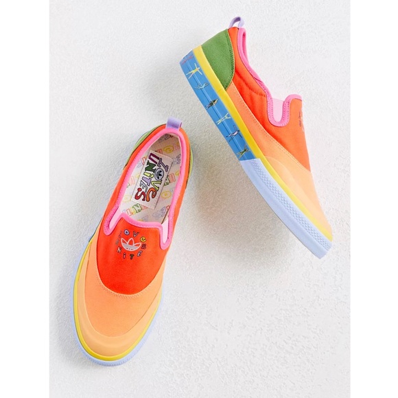 Adidas Nizza Love Unites Rainbow Slip On Shoes - Picture 12 of 12